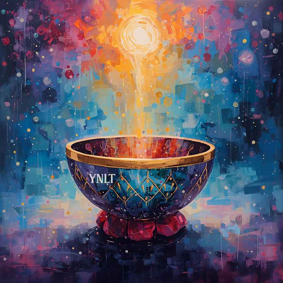 Set of Peaceful Singing Bowl Stickers